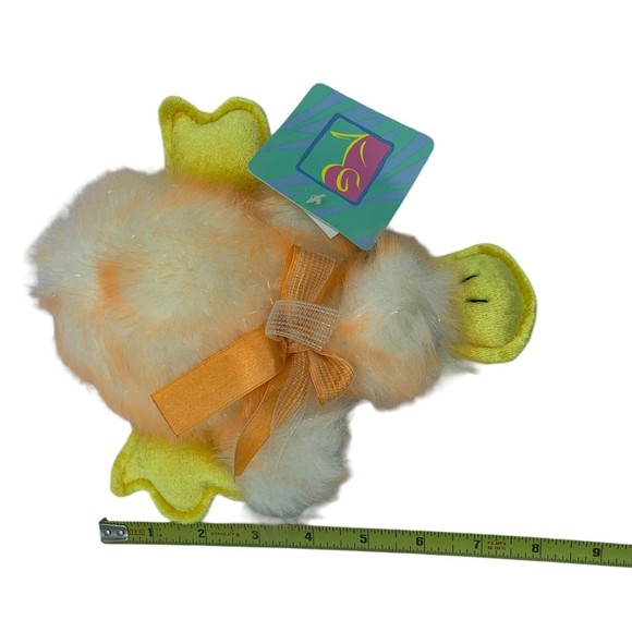 Vintage 2000 Kids of America Platypus Orange Cream Bow Duck Plush KMart 8” inch - Picture 8 of 8